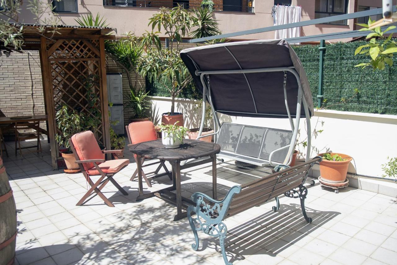 Un Jardin En La Ciudad Gran Piso Y Super Terraza En El Centro By Apartamentos Logroño Exteriör bild